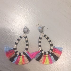 Baublebar zebra strip earrings